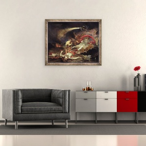 Tablou inramat - Domenicus van Wijnen - Medea de intinerire Eon, 50 x 60 cm - Img 2