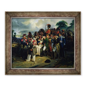 Tablou inramat - Dorian - Napoleon isi ia ramas bun de la maresalul Jean Lannes, 70 x 85 cm