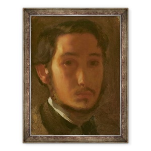 Tablou inramat - Edgar Degas - Autoportret cu guler alb, 60 x 80 cm