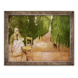 Tablou inramat - Edgar Degas - in Jardin du Luxeumbourg, 70 x 90 cm