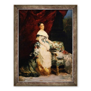 Tablou inramat - Edouard Louis Dubufe - Portretul Printesei Brancaccio-Massimo, 60 x 80 cm