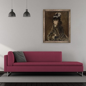Tablou inramat - Edouard Manet - Berthe Morisot, 50 x 60 cm - Img 2