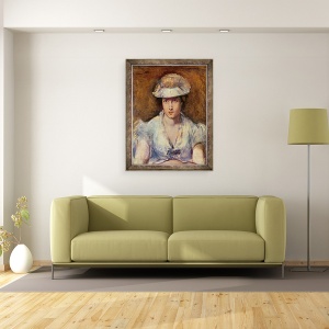 Tablou inramat - Edouard Manet - Tanara fata imbracata in alb sau Marguerite Gauthier-Lathuille, 60 x 80 cm - Img 2