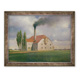 Tablou inramat - Eduard Gartner - Fabrica de Ceramica apartinand Ernst March, Sophienstrasse, Charlottenburg, Berlin, 60 x 80 cm