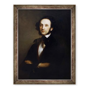 Tablou inramat - Eduard Magnus - Felix Mendelssohn, 60 x 80 cm