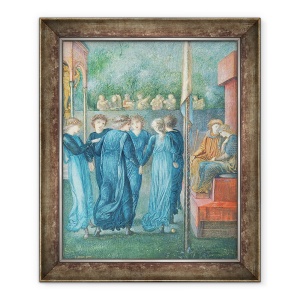 Tablou inramat - Edward Coley Burne-Jones - Nunta regelui Rene, 70 x 85 cm