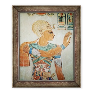 Tablou inramat - Egyptian 19th Dynasty - Portret De Ramses III c.1184-1153 i.Hr. din Mormantul lui Amen-Her-Khepsef, 50 x 60 cm