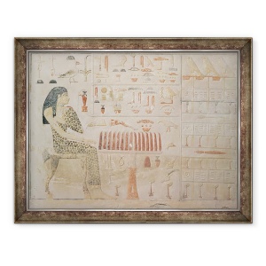 Tablou inramat - Egyptian 4th Dynasty - Stela a Printesei Nefertiabet, din Giza, Vechiul Regat, 70 x 90 cm