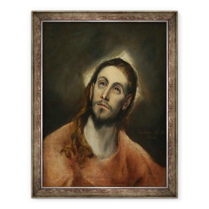 Tablou inramat - El Greco - Hristos la rugaciune, 70 x 90 cm