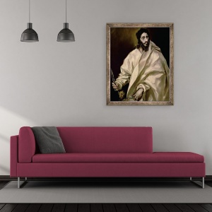 Tablou inramat - El Greco - Sfantul Bartolomeu, 70 x 85 cm - Img 2