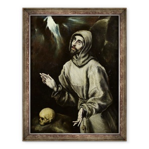 Tablou inramat - El Greco - Sfantul Francisc de Assisi Primirea Stigmatelor, 60 x 80 cm