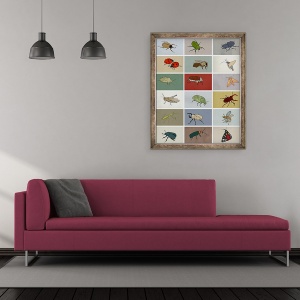 Tablou inramat - Eliza Southwood - insecte, 50 x 60 cm - Img 2
