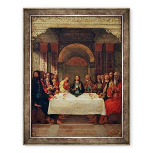 Tablou inramat - Ercole de Roberti - Institutia Euharistiei, 70 x 90 cm
