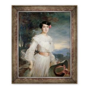 Tablou inramat - Ernest Bordes - Portret De Madeleine Reclus, 50 x 60 cm
