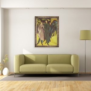 Tablou inramat - Ernst Ludwig Kirchner - Femeile de pe strada, 60 x 80 cm - Img 2