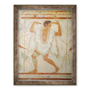 Tablou inramat - Etruscan - Dansator din Mormantul Tricliniului, 70 x 90 cm