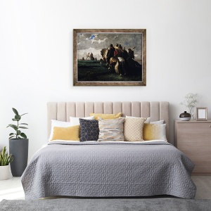 Tablou inramat - Evariste Vital Luminais - Barbarii dinaintea Romei, 60 x 80 cm - Img 2