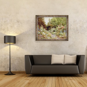 Tablou inramat - Evelyn L. Engleheart - Frontiera erbacee, 60 x 80 cm - Img 2