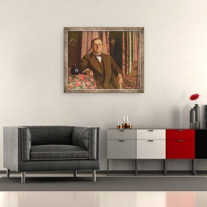 Tablou inramat - Felix Edouard Vallotton - Portret De Georg E. Haasen, 50 x 60 cm - Img 2