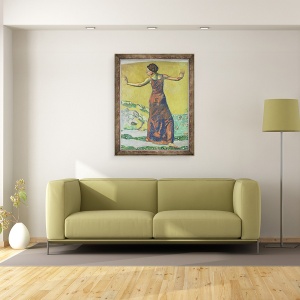 Tablou inramat - Ferdinand Hodler - Femme Joyeuse ulei pe panza, 60 x 80 cm - Img 2