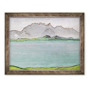 Tablou inramat - Ferdinand Hodler - Muntii Stockhorn si Lacul Thun, 60 x 80 cm