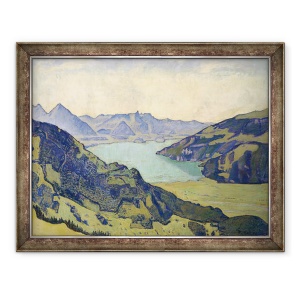 Tablou inramat - Ferdinand Hodler - Vedere a lacului Thun de la Breitlauenen, 70 x 90 cm