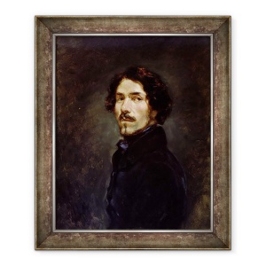 Tablou inramat - Ferdinand Victor Eugene Delacroix - Autoportret I, 70 x 85 cm