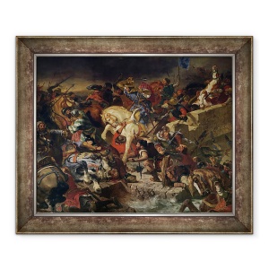 Tablou inramat - Ferdinand Victor Eugene Delacroix - Batalia de la Taillebourg, 21 iulie 1242, 50 x 60 cm
