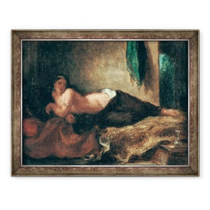 Tablou inramat - Ferdinand Victor Eugene Delacroix - Odalisque, 60 x 80 cm