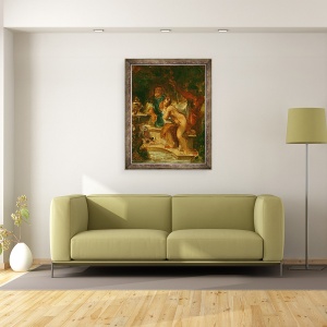 Tablou inramat - Ferdinand Victor Eugene Delacroix - Suzanne la Baile, 60 x 80 cm - Img 2