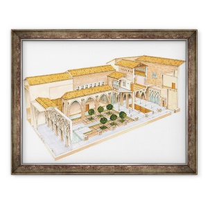 Tablou inramat - Fernando Aznar Cenamor - Aljaferia. Zaragoza, 70 x 90 cm