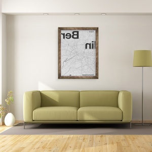 Tablou inramat - Florent Bodart - Berlin Minimal Map, 60 x 80 cm - Img 2