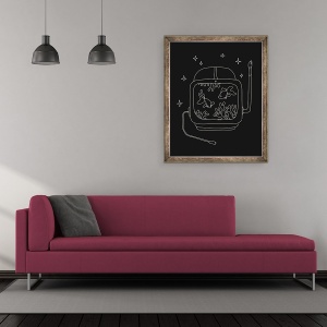 Tablou inramat - Florent Bodart - Casca Astronaut in Apa, 50 x 60 cm - Img 2