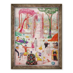 Tablou inramat - Florine Stettheimer - Duminica dupa-amiaza in tara, 70 x 90 cm