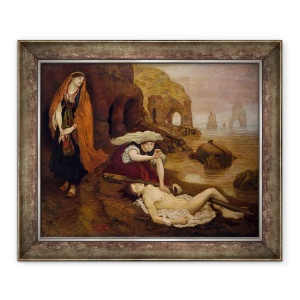 Tablou inramat - Ford Madox Brown - Gasirea lui Don Juan de Haidee, 50 x 60 cm