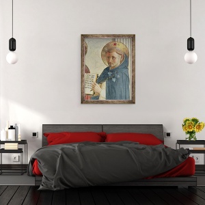 Tablou inramat - Fra Angelico - Madonna delle Ombre, detaliu al St. Dominic, 70 x 90 cm - Img 3