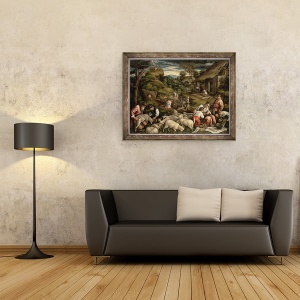 Tablou inramat - Francesco Bassano - Vara, 1576, 60 x 80 cm - Img 2