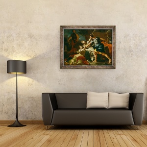 Tablou inramat - Francesco Solimena - Moartea lui Messalina, 70 x 90 cm - Img 2