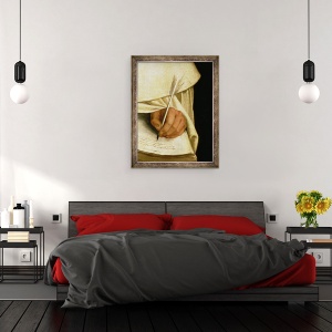 Tablou inramat - Francisco de Zurbaran - Fratele Pedro Machado d.1604 ulei pe panza, 70 x 90 cm - Img 3