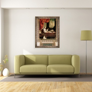Tablou inramat - Francisco de Zurbaran - Parintele Gonzalo de Illescos, 60 x 80 cm - Img 2