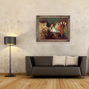 Tablou inramat - Francisco Jose de Goya y Lucientes - Familia infantului Don Luis de Borbon, 60 x 80 cm - Img 2