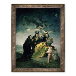Tablou inramat - Francisco Jose de Goya y Lucientes - Sabatul vrajitoarelor, 60 x 80 cm
