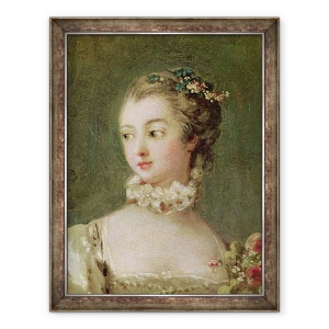 Tablou inramat - Francois Boucher - Madame de Pompadour 1721-64 ulei pe panza, 70 x 90 cm