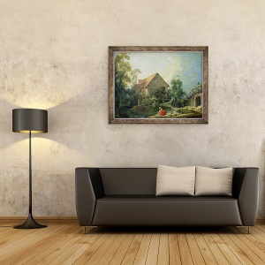 Tablou inramat - Francois Boucher - Moara, 60 x 80 cm - Img 2