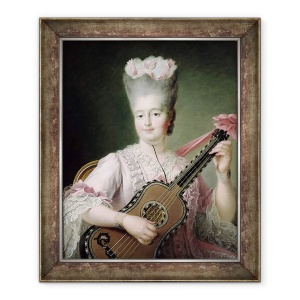 Tablou inramat - Francois-Hubert Drouais - Portretul Marie-Clothilde a Frantei 1759-1802, cunoscuta si sub numele de Madame Clothilde, regina Sardiniei, 50 x 60 cm