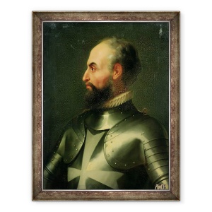 Tablou inramat - Francois Xavier Dupre - Jean de la Valette 1494-1568 Marele Maestru al Cavalerilor Ordinului Maltei, 60 x 80 cm