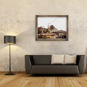 Tablou inramat - Frank Myers Boggs - Quay de Valmy, 60 x 80 cm - Img 2