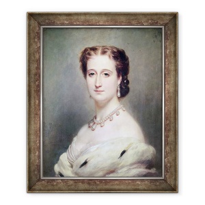 Tablou inramat - Franz Xaver Winterhalter - Portret De imparateasa Eugenie, 70 x 85 cm