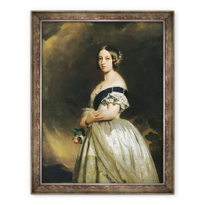 Tablou inramat - Franz Xaver Winterhalter - Regina Victoria 1819-1901 1842, 70 x 90 cm