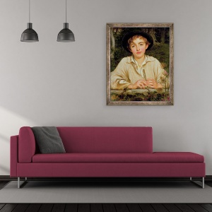 Tablou inramat - Frederic Leighton - Muzica Rustica, 50 x 60 cm - Img 2